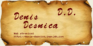 Denis Desnica vizit kartica